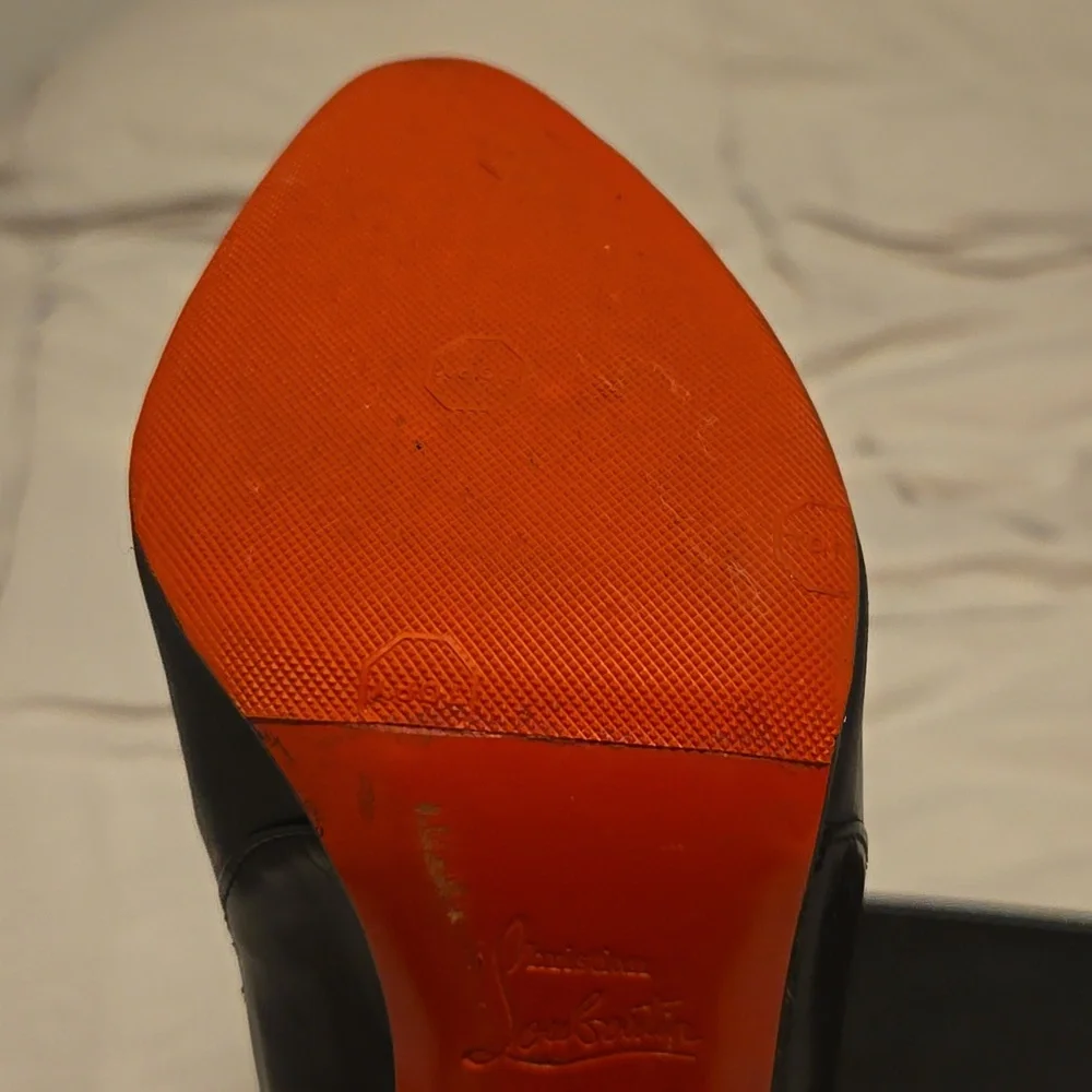 HP! Christian Louboutin D'Orsay Booties- Comes With Dust Bag - Picture 15 of 17